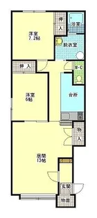 リバーサイドI【2階】の間取り