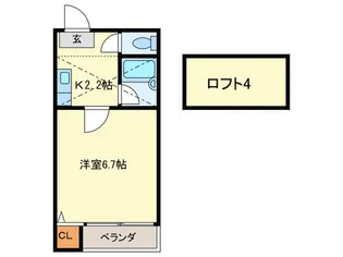 ポラリス高宮I【1階】の間取り