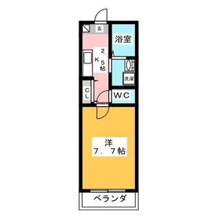 クレフラスト矢向【1階】の間取り