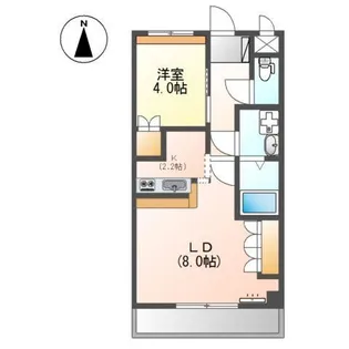 宮崎県都城市高木町【アパート】の間取り