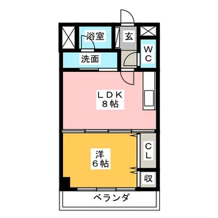 グレイスコート【5階】の間取り