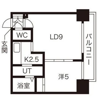 サンコート大通【3階】の間取り