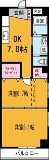 インレット研究学園駅前ビル【7階】の間取り