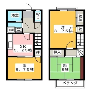 リバーサイド【1階】の間取り
