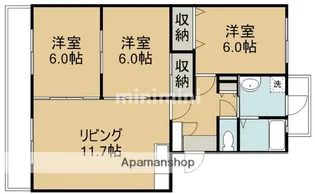 熊本県上益城郡益城町大字惣領【マンション】の間取り