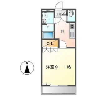 アシューレB【1階】の間取り
