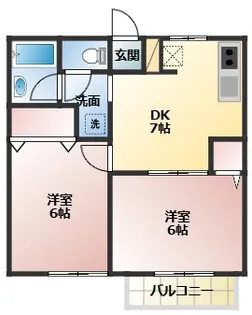 ファミーユK【1階】の間取り