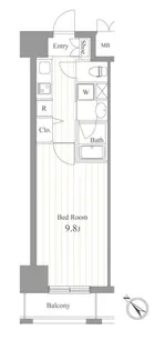 ジョイシティ蔵前【5階】の間取り