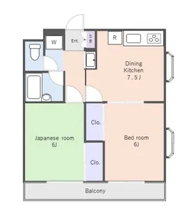 新潮通り一番館【1階】の間取り