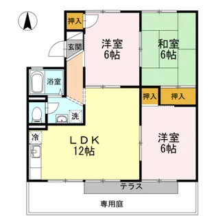エトワール津島 A棟【1階】の間取り