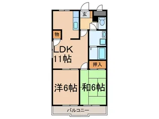 アベニュ-・K【3階】の間取り