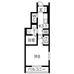 サンバレーA【1階】の間取り