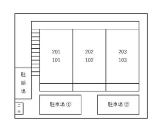 パインビレッジ【2階】の地図