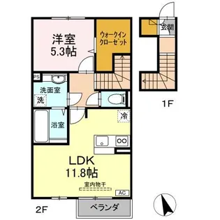 アールグレイ B棟【2階】の間取り
