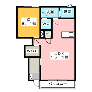 シティハウス大東【1階】の間取り