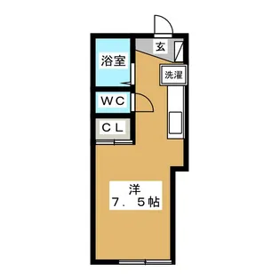 1Rの間取り画像