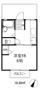 フローラ神戸【1階】の間取り