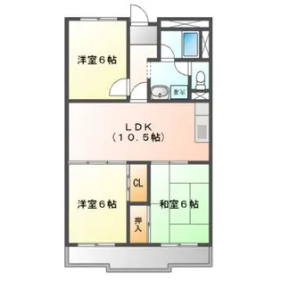 メゾン幸【2階】の間取り