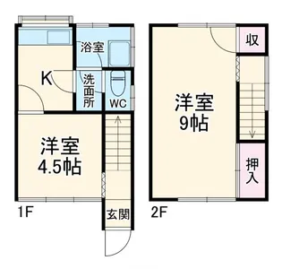 栗山ハイツの間取り