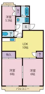 芹澤ハイツ【2階】の間取り