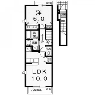 埼玉県大里郡寄居町大字寄居【アパート】の間取り