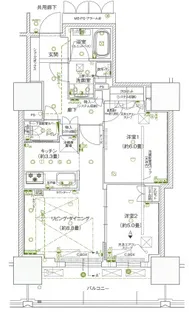 ローレルタワー堺筋本町【18階】の間取り