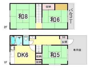 兵庫県神戸市垂水区上高丸3【一戸建】の間取り