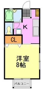 第二ロイヤル【1階】の間取り