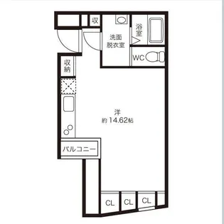 THE DENS曙橋【4階】の間取り
