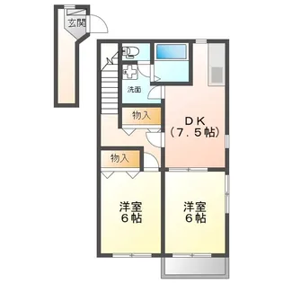 サフィニアガーデン B棟【2階】の間取り
