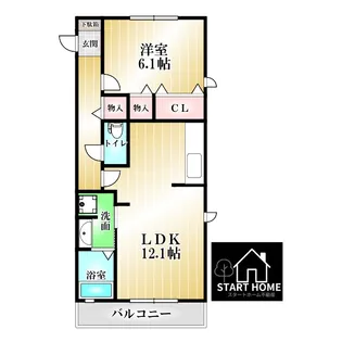 アーベイン田宮【2階】の間取り