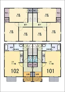 静岡県静岡市葵区瀬名3【一戸建】の間取り