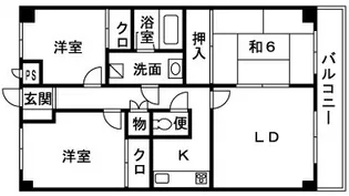 セジュールコート【4階】の間取り