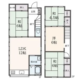 神奈川県川崎市麻生区細山1【一戸建】の間取り
