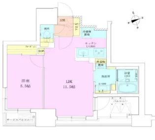 RBM築地レジデンス【13階】の間取り