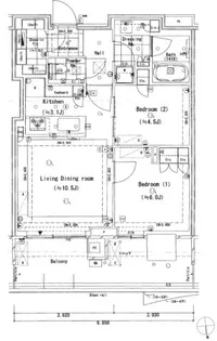 東京都中央区晴海5【マンション】の間取り