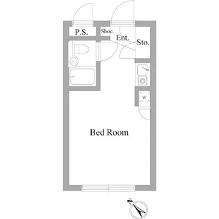 サンパレス中野坂上【2階】の間取り