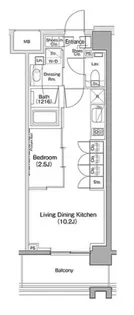 東京都品川区大崎4【マンション】の間取り