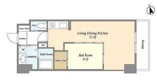 LIBR GRANT羽田【1階】の間取り