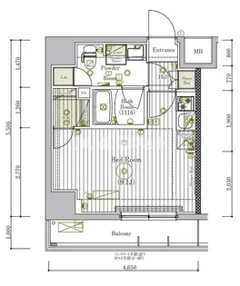ミライズ新小岩マーロ【5階】の間取り