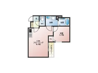 doro片野【2階】の間取り