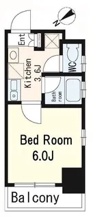 City Creation茅場町【4階】の間取り