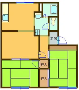 ルーク土浦B棟【2階】の間取り