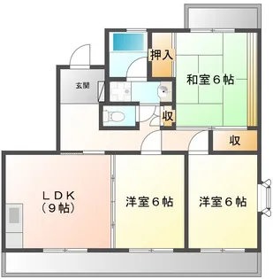 ヴィラエスポアール【4階】の間取り