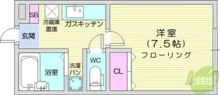 ウィンストン・116【1階】の間取り