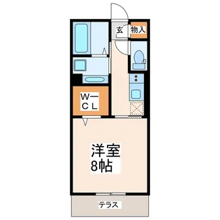グッドラック四番館【1階】の間取り
