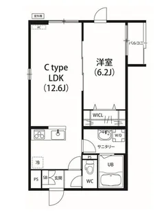 東京都清瀬市中里3【アパート】の間取り