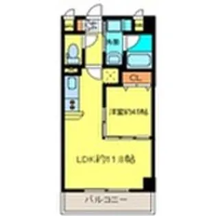 プラウドフラット河原町【5階】の間取り