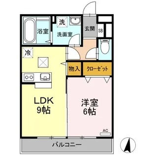 グランシャリオ【1階】の間取り