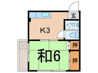 コ-プ長谷川【2階】の間取り